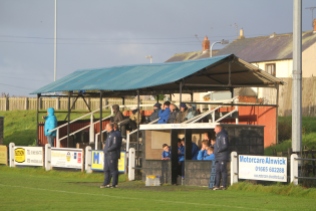 The main stand at St. James' Park, Alnwick.